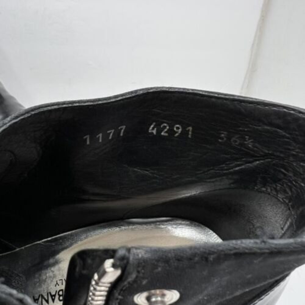 Dolce Gabbana Womens Patent Leather Heeled Ankle Booties Size 36.5 Black - Picture 5 of 10